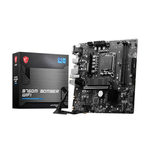 MSI B760M Bomber WIFI DDR5 Intel Motherboard - Byte Baazar