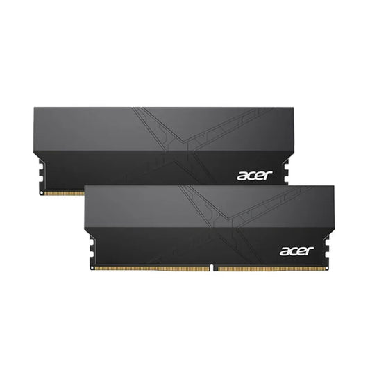 ACER HT200 64GB ( 32GBx2 ) DDR5 6000MHz Desktop RAM (Black) - Byte Baazar