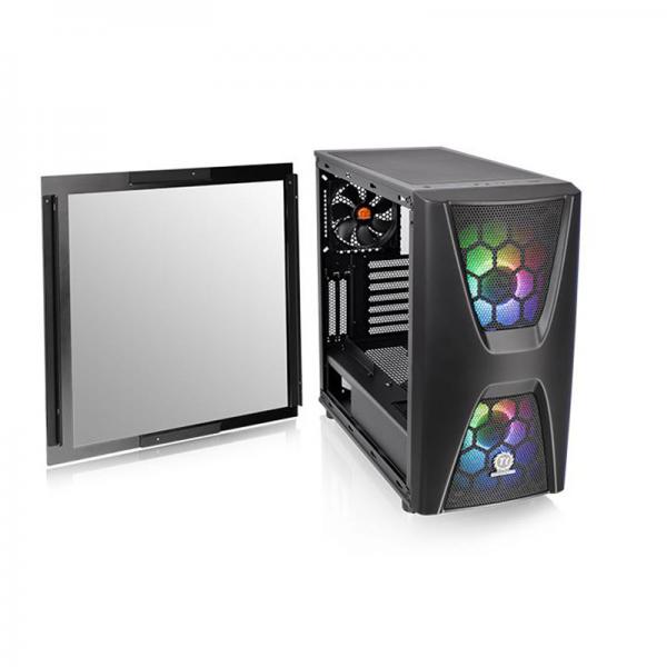 THERMALTAKE Commander C34 TG ARGB ATX Mid Tower Cabinet (Black) - Byte Baazar