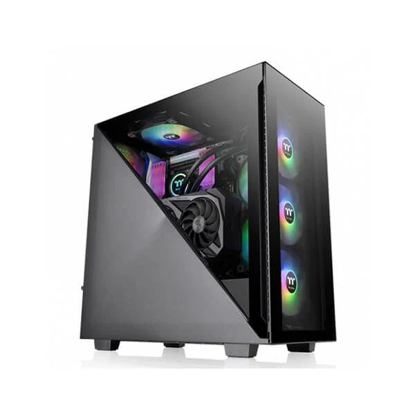 THERMALTAKE Divider 300 ARGB ATX Mid Tower Cabinet (Black) - Byte Baazar