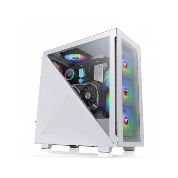 THERMALTAKE Divider 300 ARGB ATX Mid Tower Cabinet (Snow) - Byte Baazar