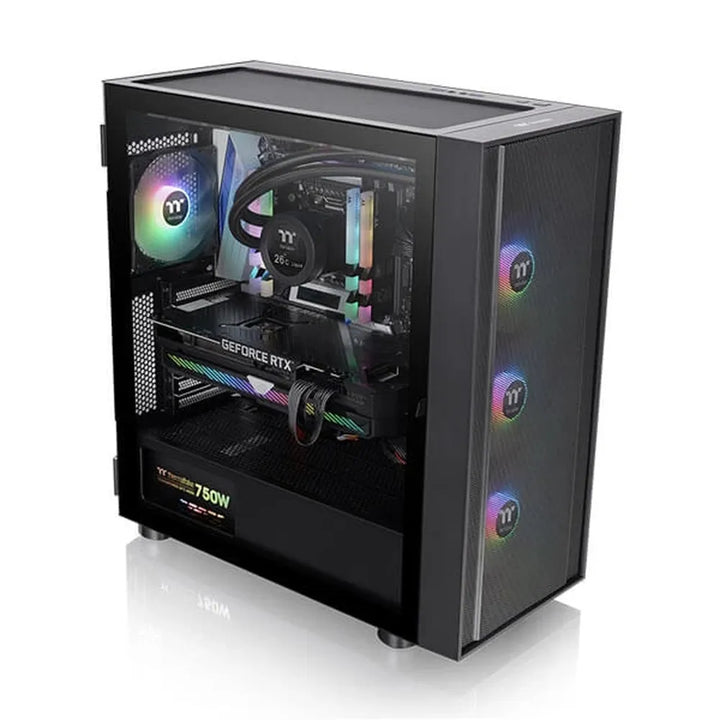 THERMALTAKE H570 ARGB EATX Mid Tower Cabinet (Black) - Byte Baazar