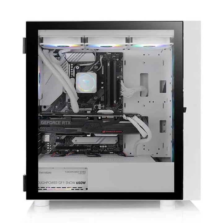 THERMALTAKE H570 ARGB EATX Mid Tower Cabinet (White) - Byte Baazar