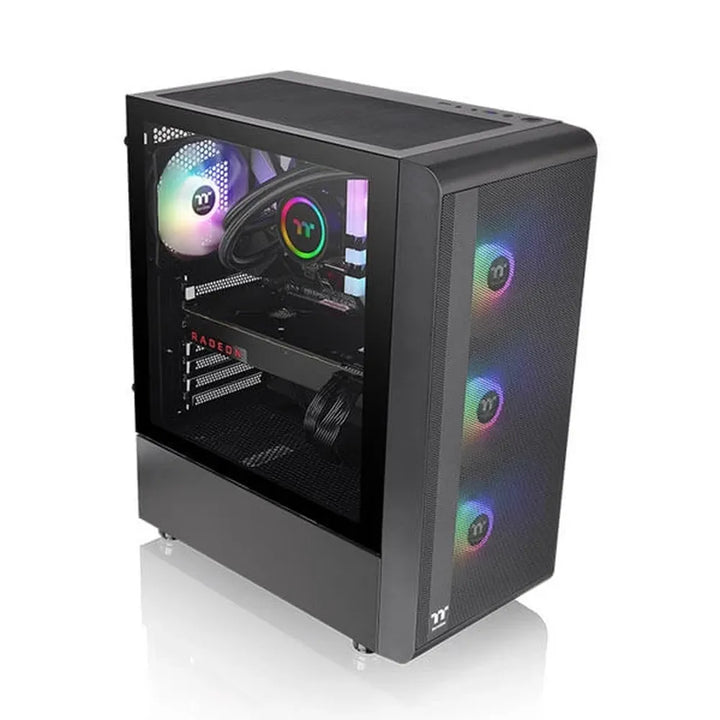 THERMALTAKE S200 ARGB ATX Mid Tower Cabinet (Black) - Byte Baazar