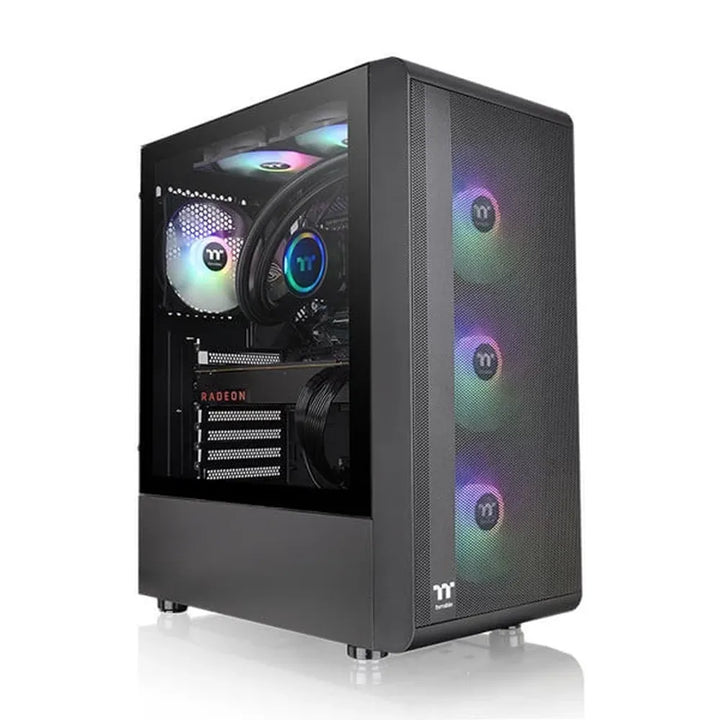 THERMALTAKE S200 ARGB ATX Mid Tower Cabinet (Black) - Byte Baazar