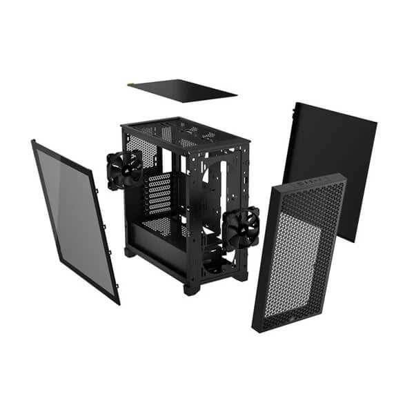 CORSAIR 3000D SI Edition ATX Mid Tower Cabinet (Black) Without Fans - Byte Baazar