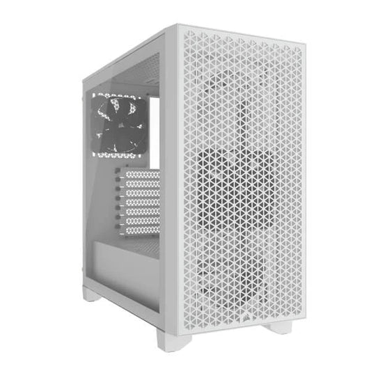 CORSAIR 3000D SI Edition ATX Mid Tower Cabinet (White) Without Fans - Byte Baazar