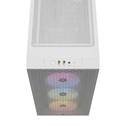 CORSAIR 3000D RGB Airflow ATX Mid Tower Cabinet (White) - Byte Baazar