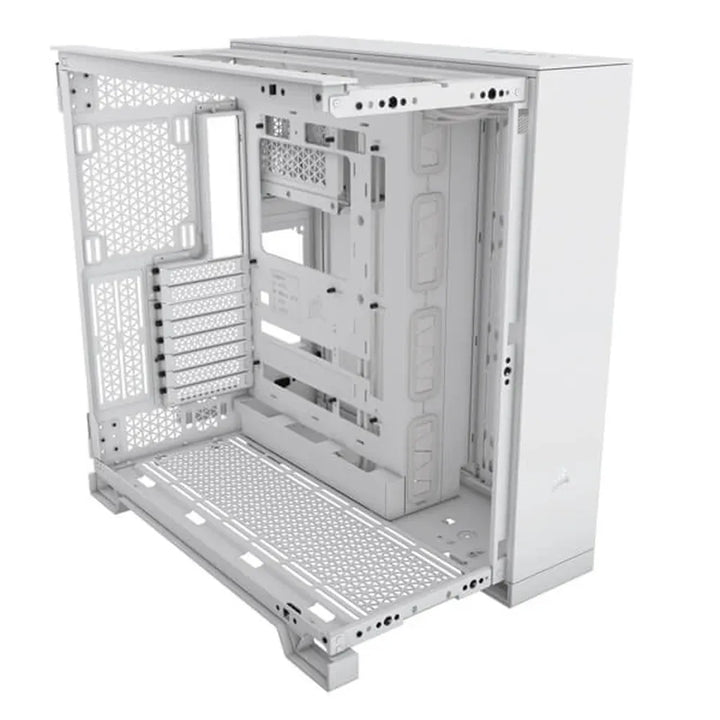 CORSAIR 6500D Airflow ATX Mid Tower Dual Chamber Cabinet (White) - Byte Baazar