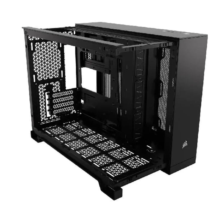 CORSAIR 2500D Airflow MATX Mini Tower Dual Chamber Cabinet (Black) - Byte Baazar