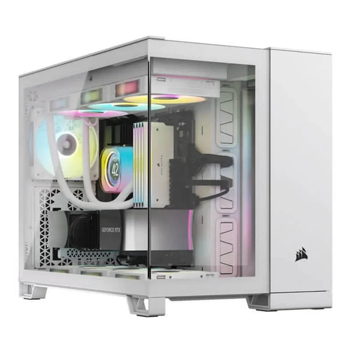 CORSAIR 2500X ATX Mid Tower Dual Chamber Cabinet (White) - Byte Baazar