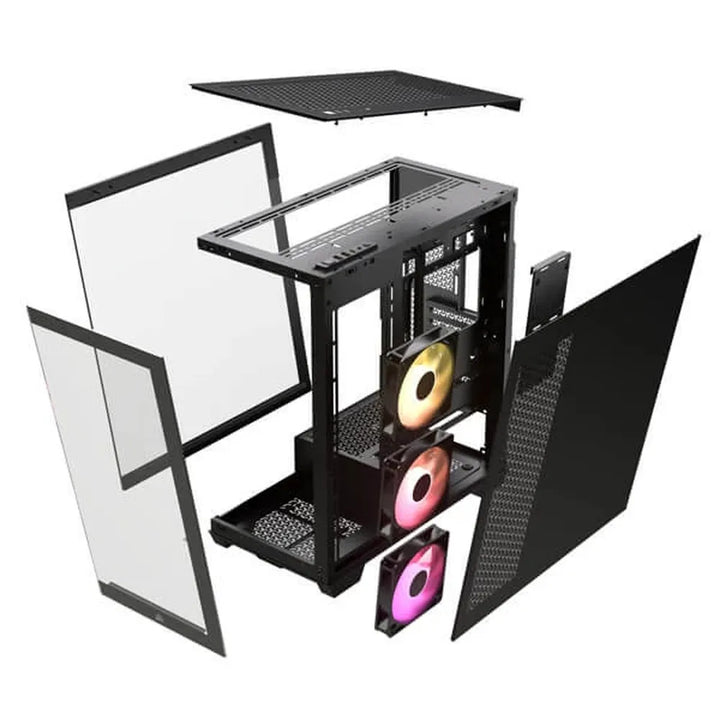 CORSAIR 3500X ARGB EATX Mid Tower Cabinet ( Black ) - Byte Baazar