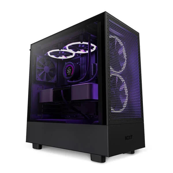 NZXT H5 Flow ATX Mid Tower Cabinet (Black) - Byte Baazar