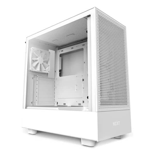 NZXT H5 Flow ATX Mid Tower Cabinet (White) - Byte Baazar