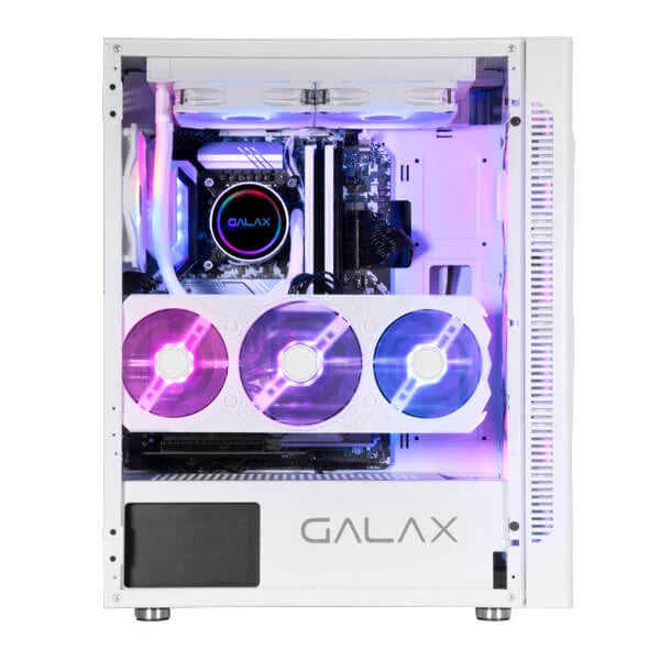 GALAX Revolution-06 Mesh RGB ATX Mid Tower Cabinet (White) - Byte Baazar