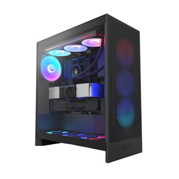 NZXT H7 Flow RGB EATX Mid Tower Cabinet 2024 Edition (Black) - Byte Baazar