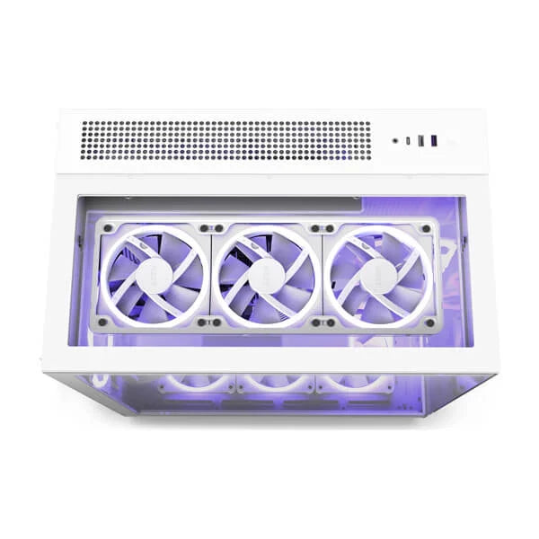 NZXT H9 Elite ATX Mid Tower Cabinet ( White ) - Byte Baazar