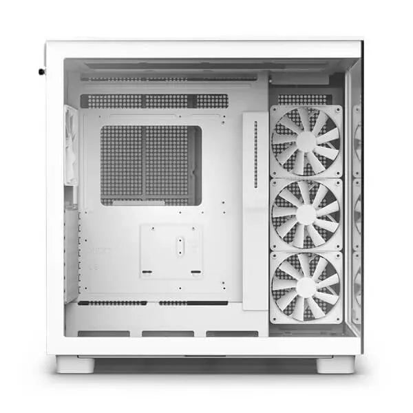 NZXT H9 Flow ATX Mid Tower Cabinet TG Side Panel (White) - Byte Baazar