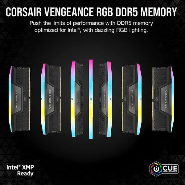 CORSAIR Vengeance RGB Series 32GB ( 16GBx2 ) 7000MHz DDR5 RAM - Byte Baazar