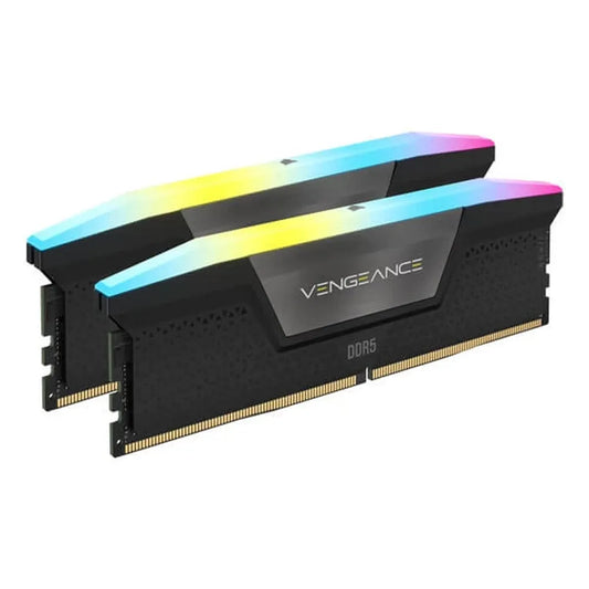 CORSAIR Vengeance RGB 32GB ( 16GB x 2 ) 6000MHz DDR5 RAM (Black) - Byte Baazar