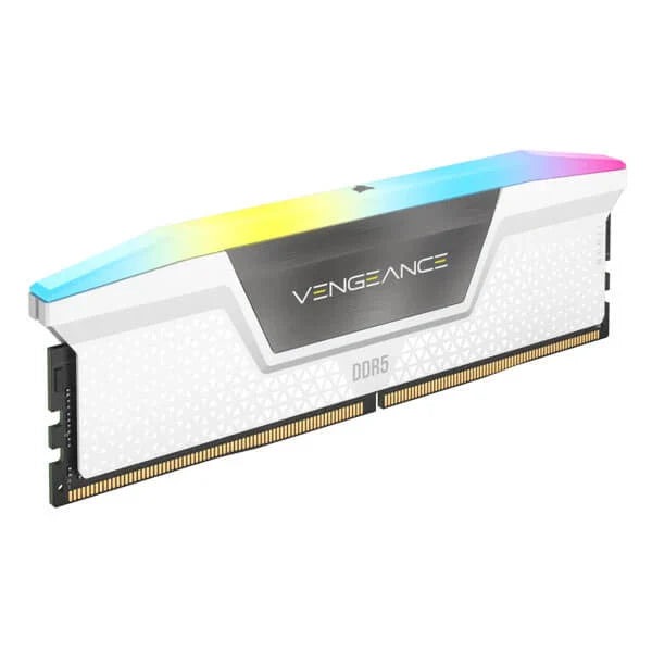 CORSAIR Vengeance RGB 32GB ( 16GB x 2 ) 6000MHz DDR5 RAM (White) - Byte Baazar