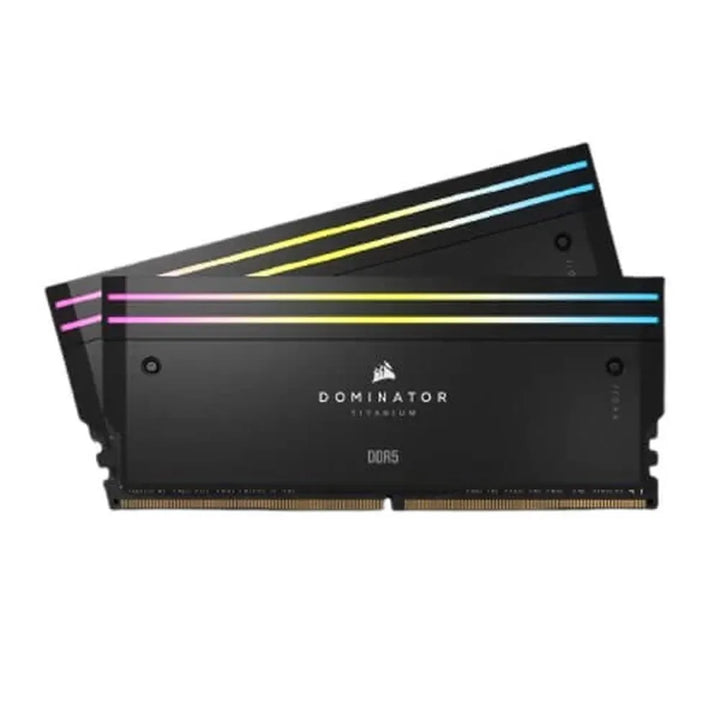 CORSAIR Dominator Titanium RGB 32GB ( 16GBx2 ) 6000MHz DDR5 RAM (Black) - Byte Baazar