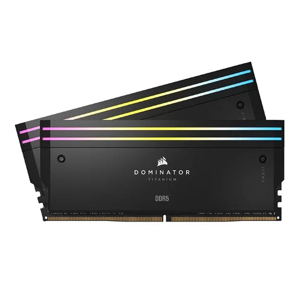 CORSAIR Dominator Titanium RGB 64GB ( 32GB x 2 ) 6000MHz DDR5 RAM (Black) - Byte Baazar