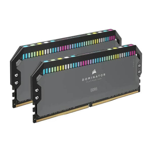 CORSAIR Dominator Platinum RGB 32GB ( 16GBx2 ) 6200MHz DDR5 RAM ( Black ) - Byte Baazar