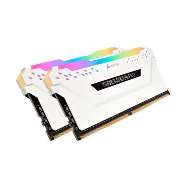 CORSAIR Vengeance RGB Pro 32GB ( 16GBx2 ) 3600MHz DDR4 RAM ( White ) - Byte Baazar