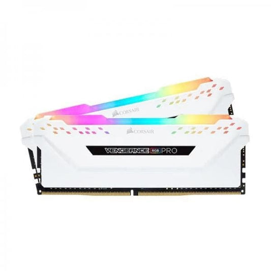 CORSAIR Vengeance RGB Pro 32GB ( 16GBx2 ) 3600MHz DDR4 RAM ( White ) - Byte Baazar