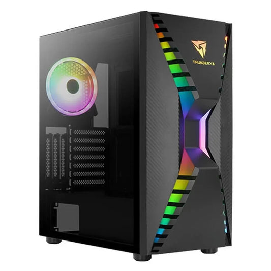 AEROCOOL Cronus ARGB EATX Mid Tower Cabinet (Black) - Byte Baazar