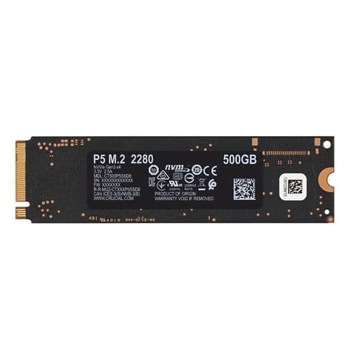 CRUCIAL P5 500GB 3D NANAD M.2 NVME Gen3 Solid State Drive ( SSD ) - Byte Baazar