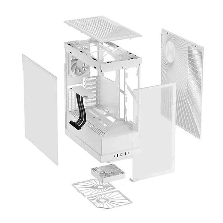 HYTE Y40 ATX Mid Tower Cabinet (White) - Byte Baazar