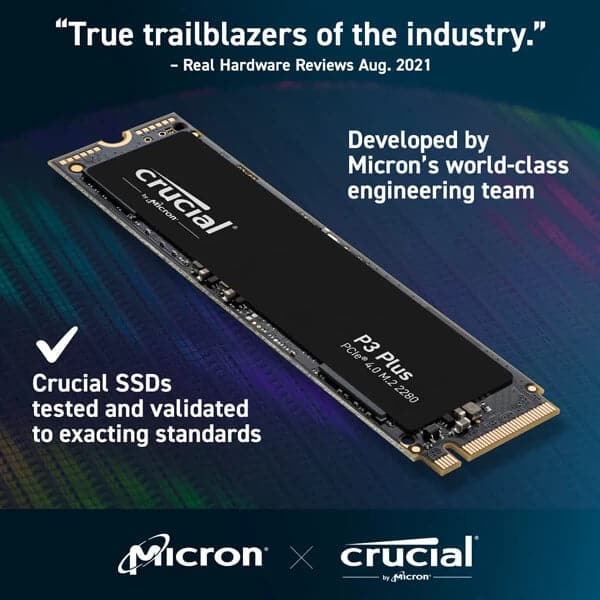 CRUCIAL P3 Plus 1TB M.2 NVMe Internal Solid State Drive - Byte Baazar