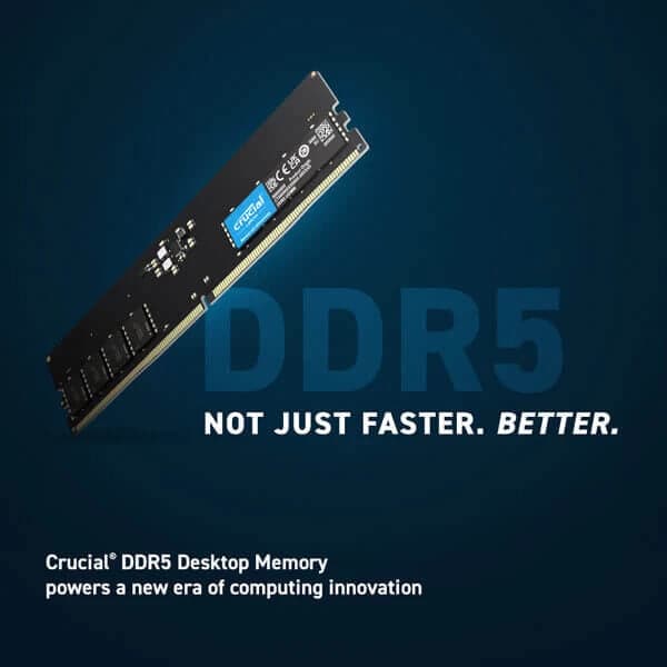 CRUCIAL 16GB ( 16GBx1 ) 5200MHz DDR5 RAM - Byte Baazar