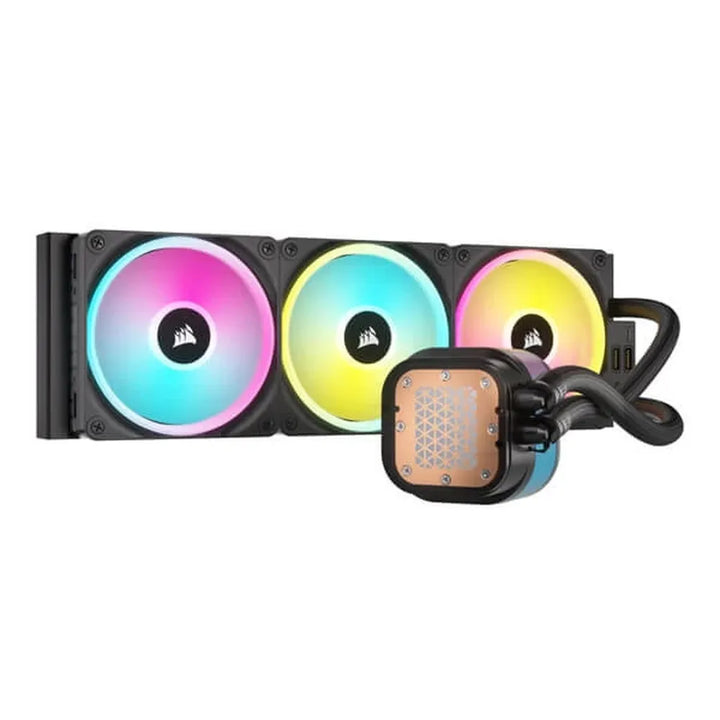 CORSAIR iCUE Link H150i LCD RGB 360mm CPU Liquid Cooler (Black) - Byte Baazar