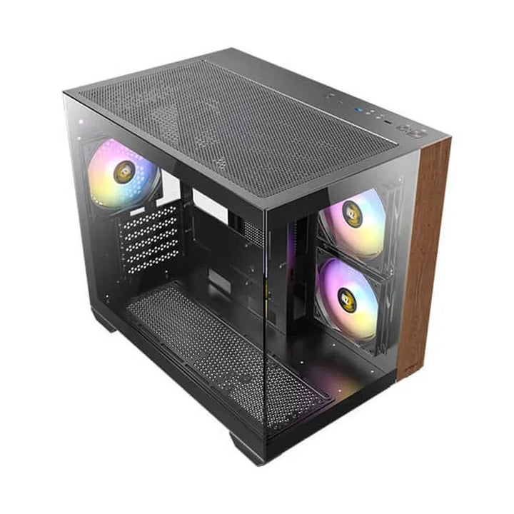 ANTEC CX600M Wood ARGB Mid Tower Cabinet ( Black ) - Byte Baazar