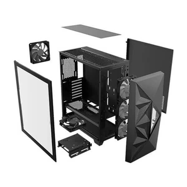 ANTEC DF800 Flux ARGB ATX Mid Tower Cabinet (Black) - Byte Baazar