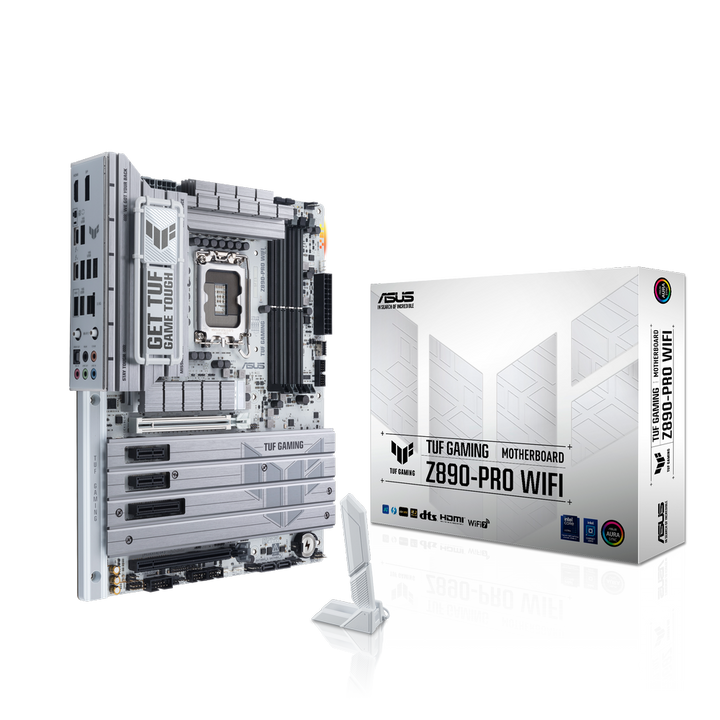 ASUS TUF Gaming Z890 Pro Wifi DDR5 Intel Motherboard ( White ) - Byte Baazar