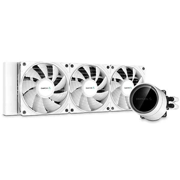 DEEPCOOL Castle 360EX ARGB 360mm CPU Liquid Cooler (White) - Byte Baazar