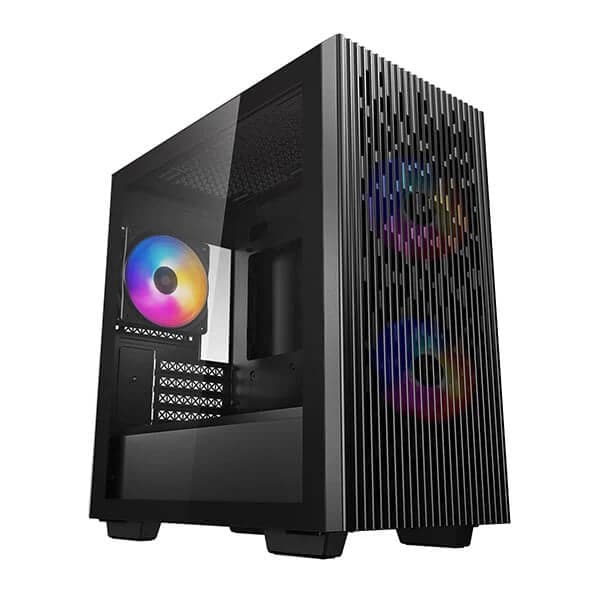 DEEPCOOL Matrexx 40 3FS MATX LED Mini Tower Cabinet (Black) - Byte Baazar