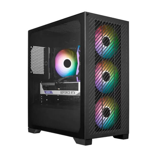 COOLER MASTER Elite 301 ARGB MATX Mini Tower Cabinet (Black) - Byte Baazar