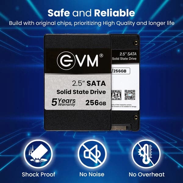 EVM 256GB 2.5 SATA SATA 3 Internal Solid State Drive (SSD) - Byte Baazar