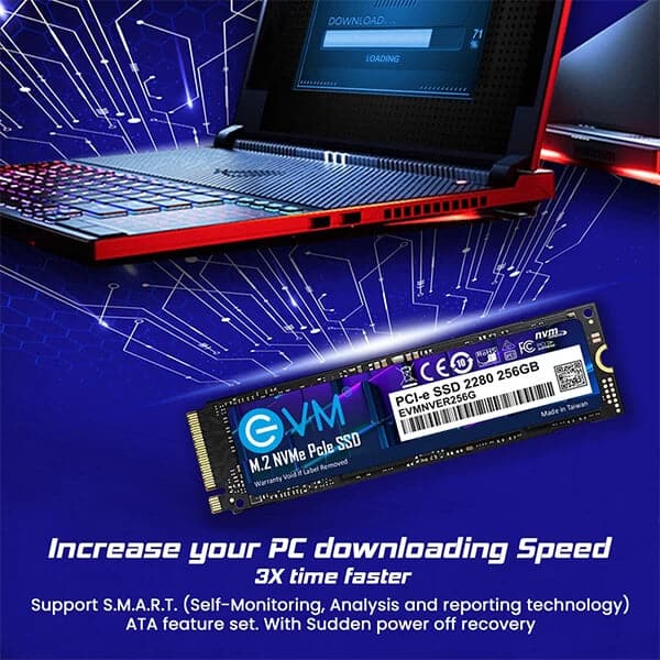 EVM 256GB M.2 NVMe Gen3 Solid State Drive (SSD) - Byte Baazar