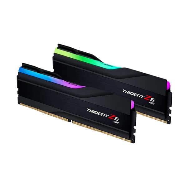 G.SKILL Trident Z5 RGB 32GB ( 16GBx2 ) 5200MHz DDR5 RAM ( Matte Black ) - Byte Baazar