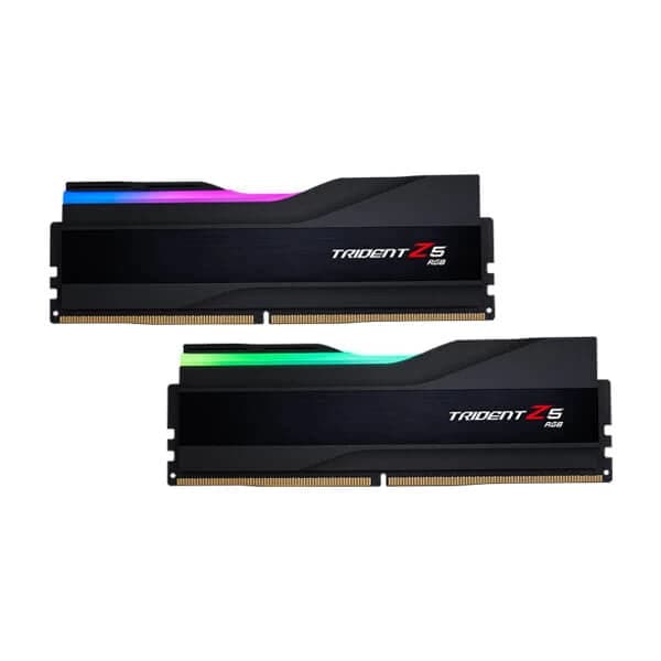 G.SKILL Trident Z5 RGB 32GB ( 16GBx2 ) 5200MHz DDR5 RAM ( Matte Black ) - Byte Baazar