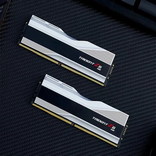 G.SKILL Trident Z5 RGB 64GB ( 32GBx2 ) 6000MHz DDR5 RAM ( Metallic Silver ) - Byte Baazar