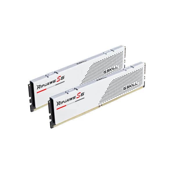 G.SKILL Ripjaws S5 32GB ( 16GBx2 ) 6000MHz DDR5 RAM ( White ) - Byte Baazar