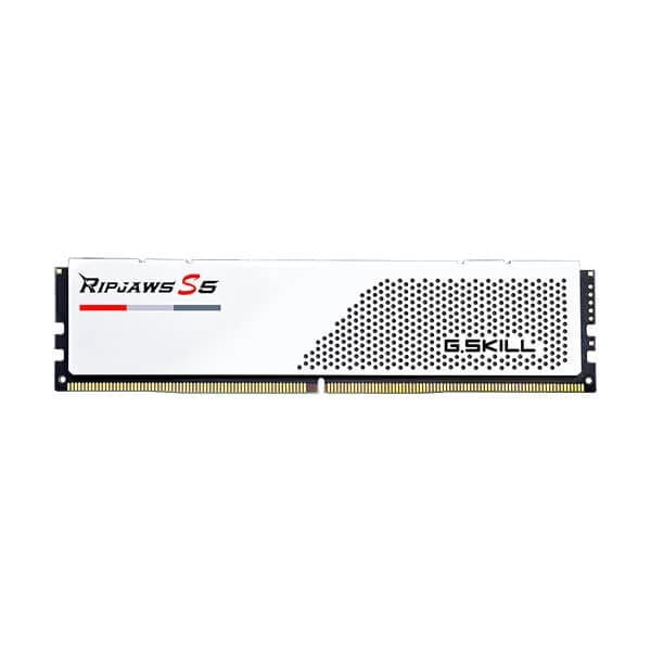 G.SKILL Ripjaws S5 32GB ( 16GBx2 ) 6000MHz DDR5 RAM ( White ) - Byte Baazar