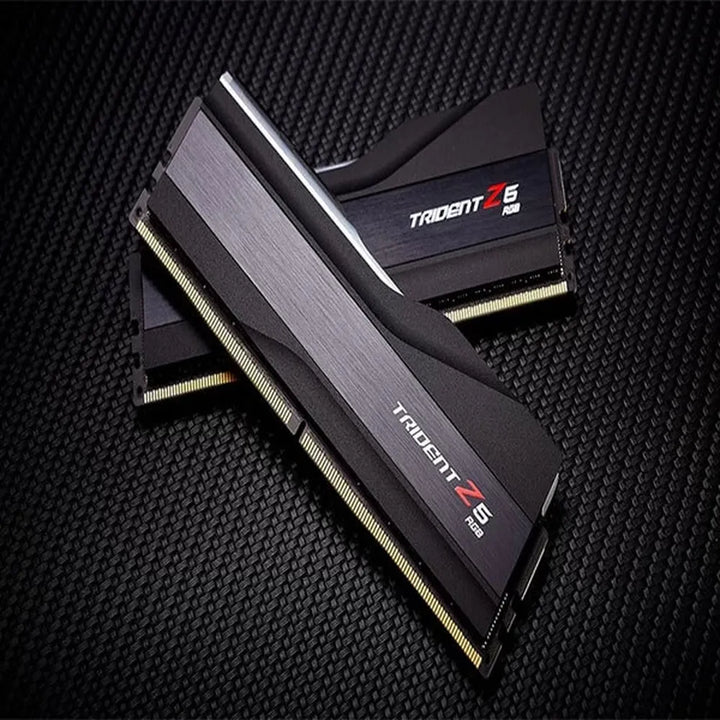 G.SKILL Trident Z5 RGB 32GB ( 16GBx2 ) 7200MHz CL34 DDR5 RAM ( Matte Black ) - Byte Baazar